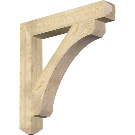 Ekena Millwork Legacy Craftsman Rough Sawn Bracket, Douglas Fir, 6"W x 42"D x 42"H BKT06X42X42LEC04RDF
